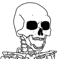 bald dead open_mouth skeleton template v:soyak // 1000x1000 // 23KB