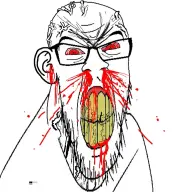 bald blood ear glasses seething stubble sv:feralrage template v:feraljak // 894x919 // 229KB