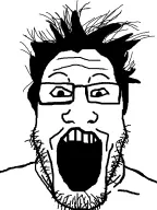 glasses hair open_mouth stubble template v:plier // 600x800 // 20KB