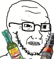 angry bald food glasses hot_sauce stubble v:soyak // 600x654 // 269KB