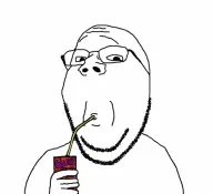animated bald drinking glasses juice stubble v:gapejak // 590x540 // 290KB
