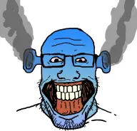 analog_horror bald calm ears glasses seething steam stubble teeth v:plier // 834x802 // 171KB