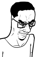 glasses shirt smug sv:chudjak_seething v:chudjak // 1240x1568 // 36KB