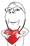 bald glasses hand heart stubble sv:wholesome_soyjak template v:gapejak // 676x1021 // 117KB