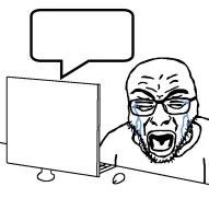 bald computer crying glasses speech_bubble stubble tears template v:rupturejak // 797x800 // 113KB